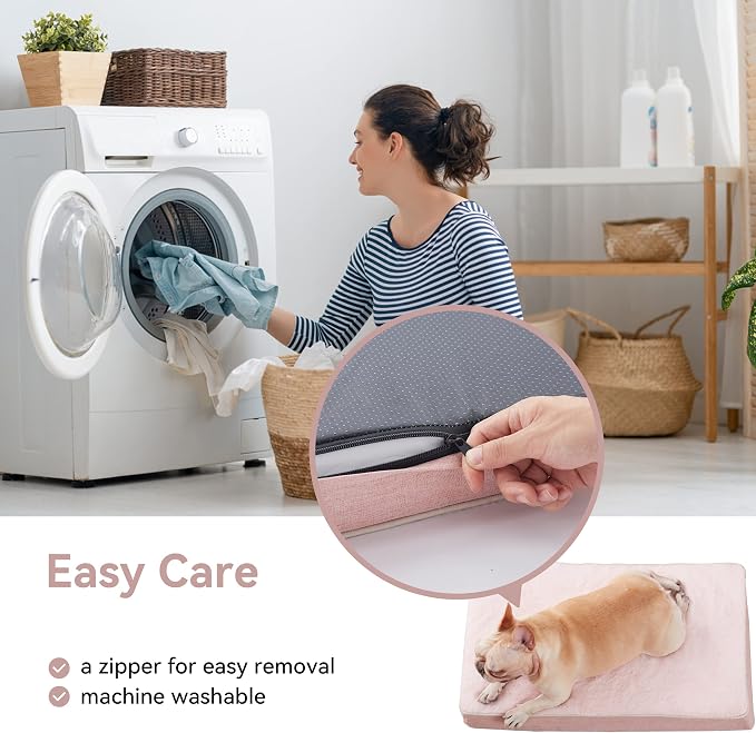 Memory Foam Orthopedic Large Dog Bed, Washable Dog Bed - Image 3