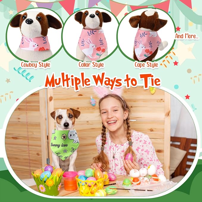 Chunful 50 Pcs Easter Dog Bandanas Bulk - Image 6