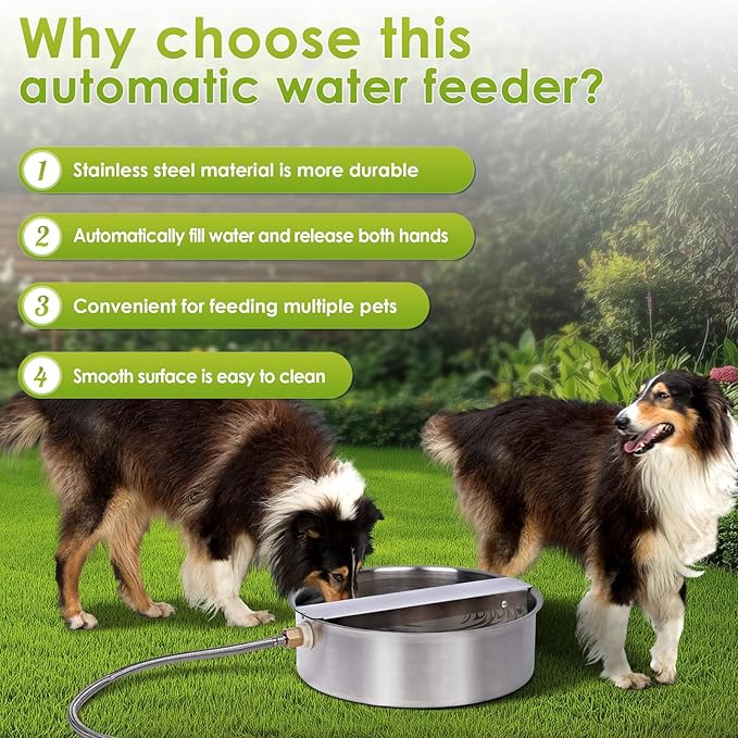 Automatic Dog Water Bowl Dispenser Large Breed Outdoor Pet Water Fountain Pet - Image 4