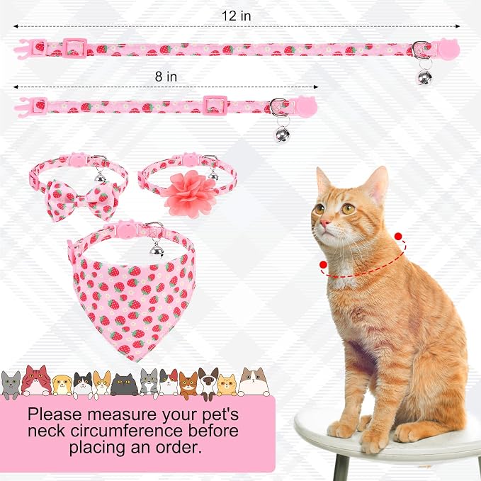 Breakaway Cat Collars with Bell & Cute Pendants - Image 2