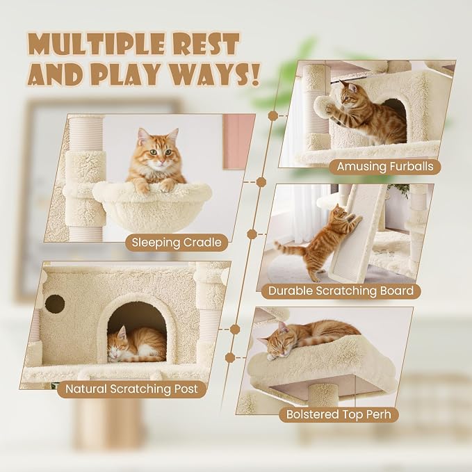 SHA CERLIN 81 Inches Extra Large Cat Tree - Image 5