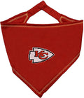 NFL Kansas City Chiefs TIE Bandana, Large/X-Large. Dog Bandana Scarf Bib by PETSFIRST