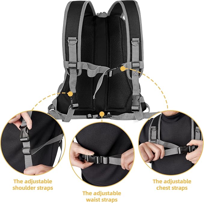 WOYYHO Pet Dog Carrier Backpack Small Dog Front Backpack Ventilated Dog Carrier - Image 3