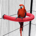 U Shape Parrot Perch Stand Toy Bird Platform Sand Paw Grinding Clean Stick by FrgKbTm