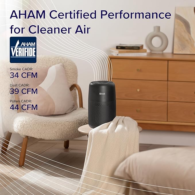 LEVOIT Air Purifiers for Bedroom Home, AHAM VERIFIDE, 3-in-1 Filter - Image 4