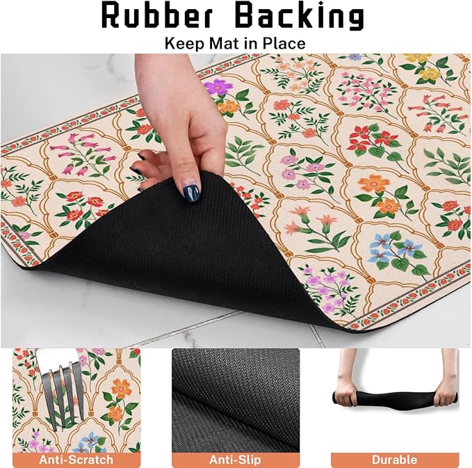 Absorbent Pet Dog Bowl Mat for Food and Water, Pet Cat Food Feeding Mat - Image 4