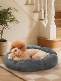OhGeni 24 inches Calming Donut Dog & Cat Bed by OhGeni