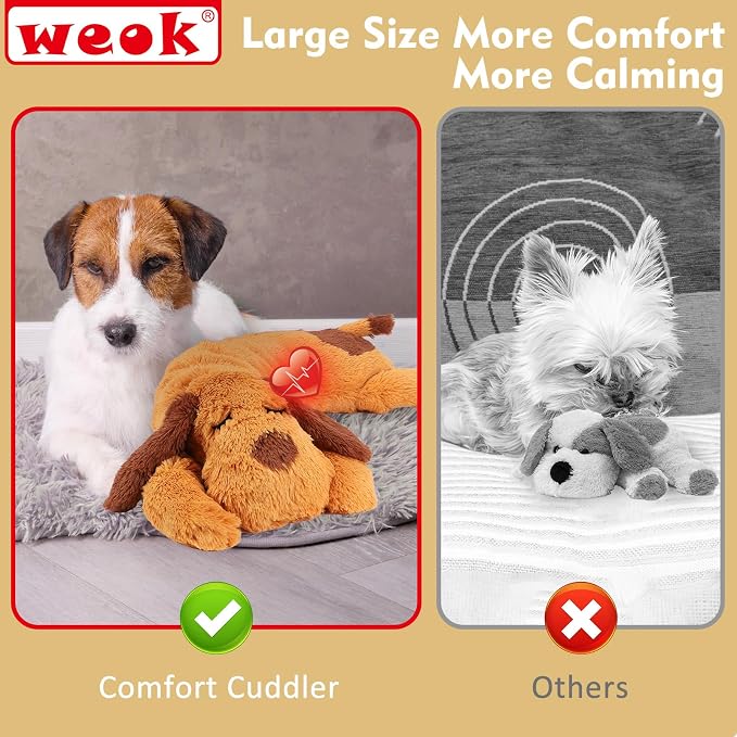 Heartbeat Puppy Toy, Comfort Cuddler Pillow, Dog Anxiety Relief Calming Aid - Image 5