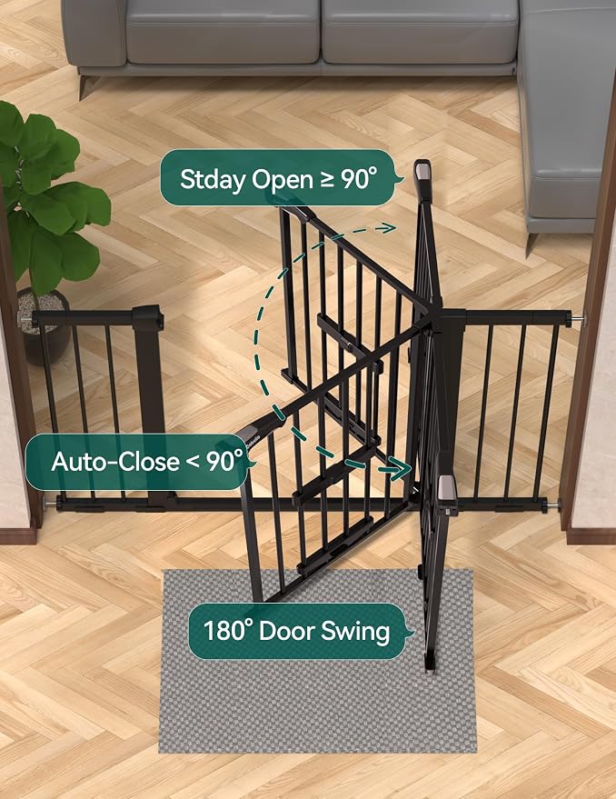 BABELIO 29-48" Extra Wide Baby Gate - Image 6