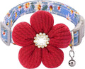 Medium Dog Collar with Flower, Dog Collars by COZIRAE