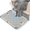 Large Cat Litter Box Step Mat, 16.5"x11.2" Cat Ramp Stairs, Cat Litter Catcher by Bartuke