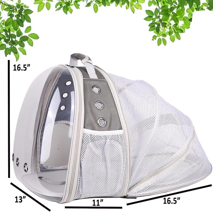 Expandable Carrier Backpack for Kitten Bunny and Small Puppy, Vented - Image 2