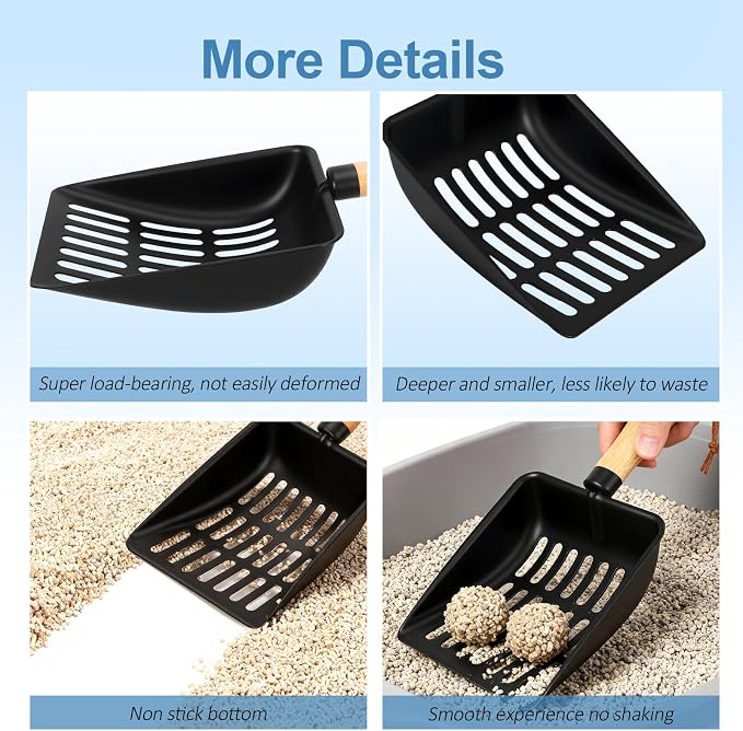 Cat Litter Scoop, Metal Litter Scoop, Heavy Duty Metal Cat Scooper - Image 5