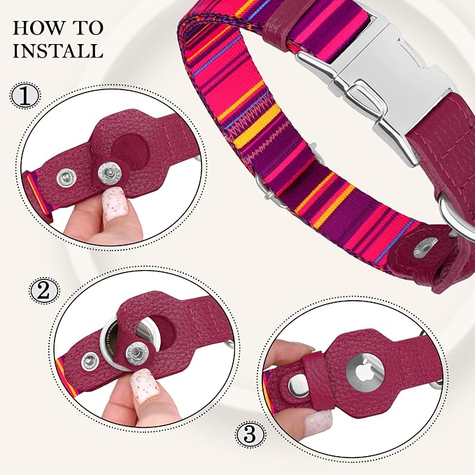 AirTag Dog Collar for Small Medium Large Breed - Image 3