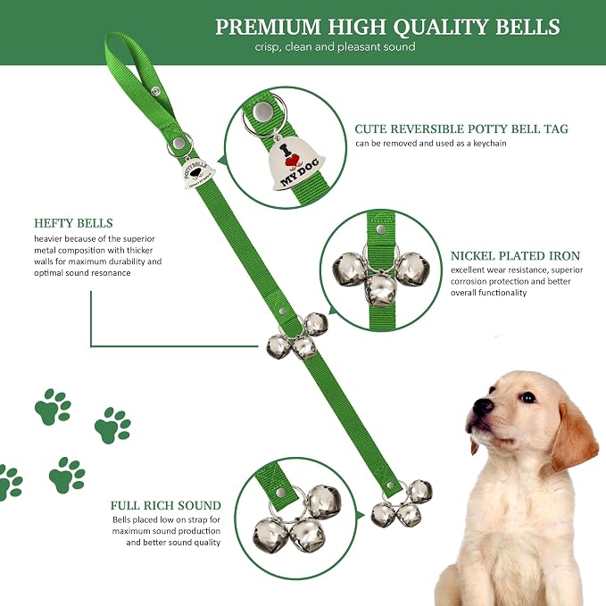 Caldwell's Pet Supply Co. Dog Potty Bells, Dog Door Bell, Bells to Go Outside - Image 2