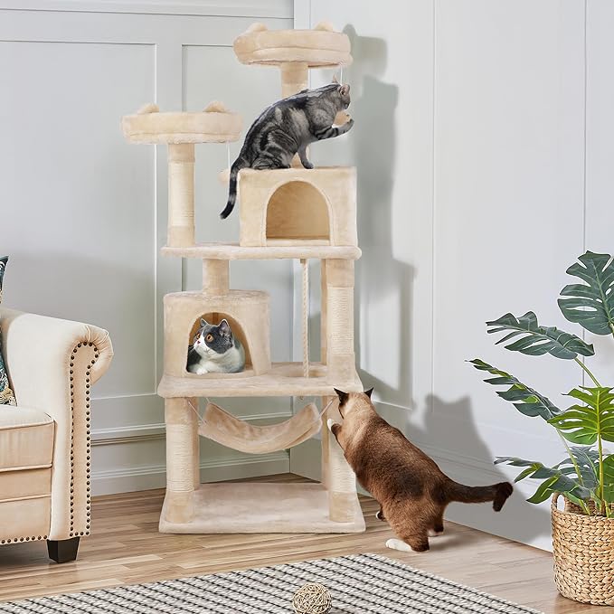 Topeakmart 62.2 inches Cat Tree - Image 2