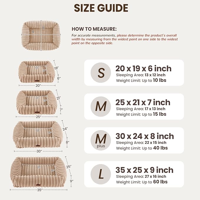 Washable Dog Bed for Small Medium Dogs - Image 3