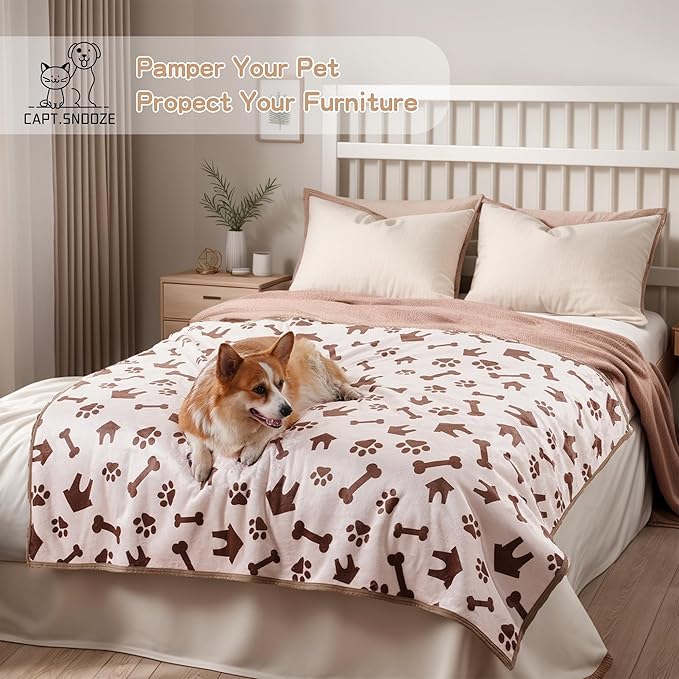 Waterproof Dog Blankets Pet Blanket, Soft Fluffy Sofa Car Bed Protector - Image 6