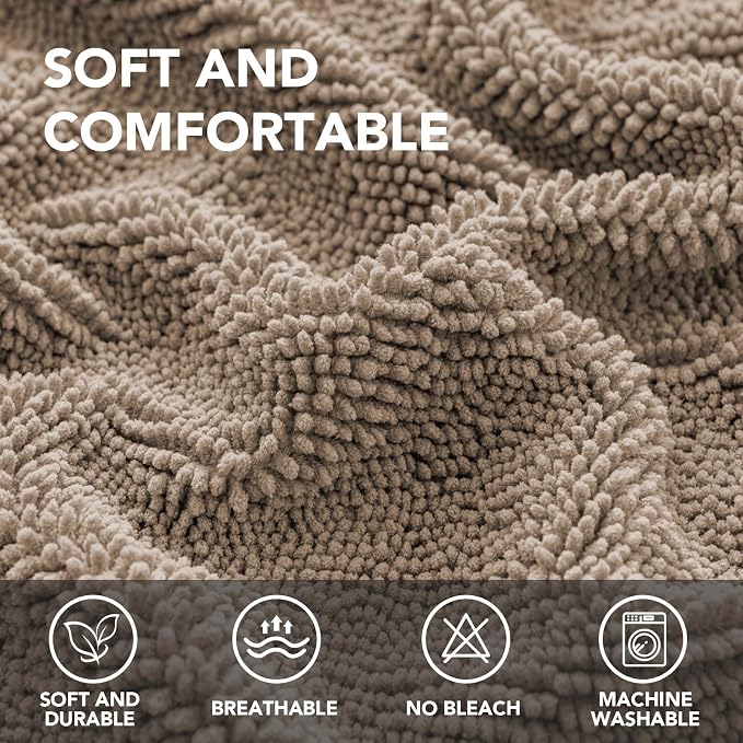 H.VERSAILTEX Non Slip Pet Couch Cover Chenille Dog Bed Protector Thick Soft - Image 2