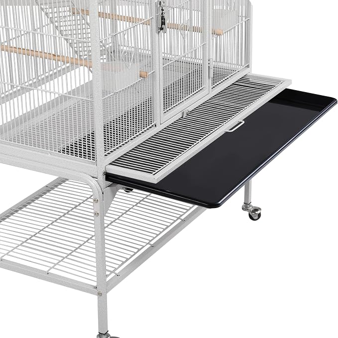 Yaheetech 69'' Extra Large Bird Cage Metal Parrot Cage w/Detachable Stand - Image 6