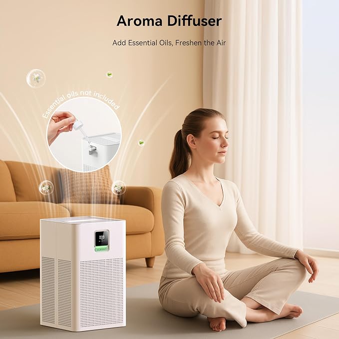 Air purifier for Home Bedroom Up to 1937ft², HEPA 13 Air Filter - Image 5
