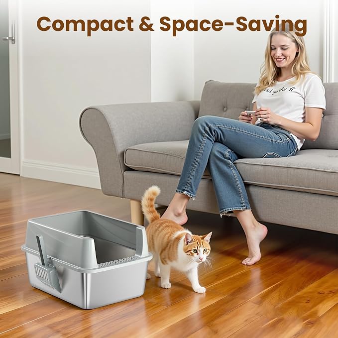 Stainless Steel Sifting Litter Box - Image 4