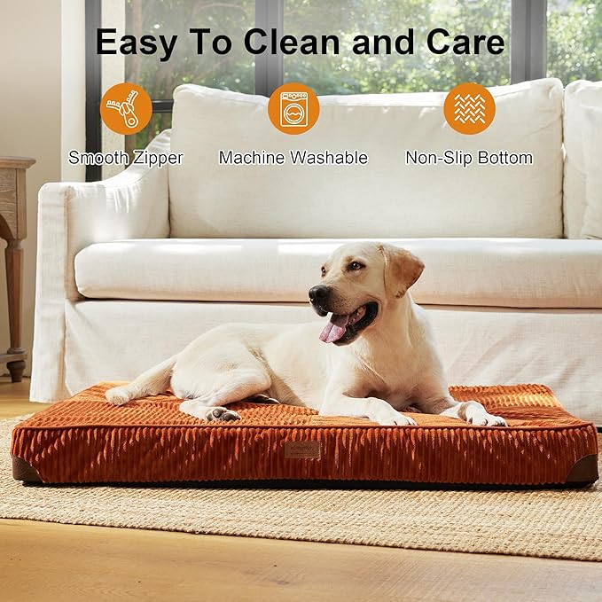 FFUKUMARU Dog Bed, Thickened Corduroy Orthopedic Dog Beds - Image 5