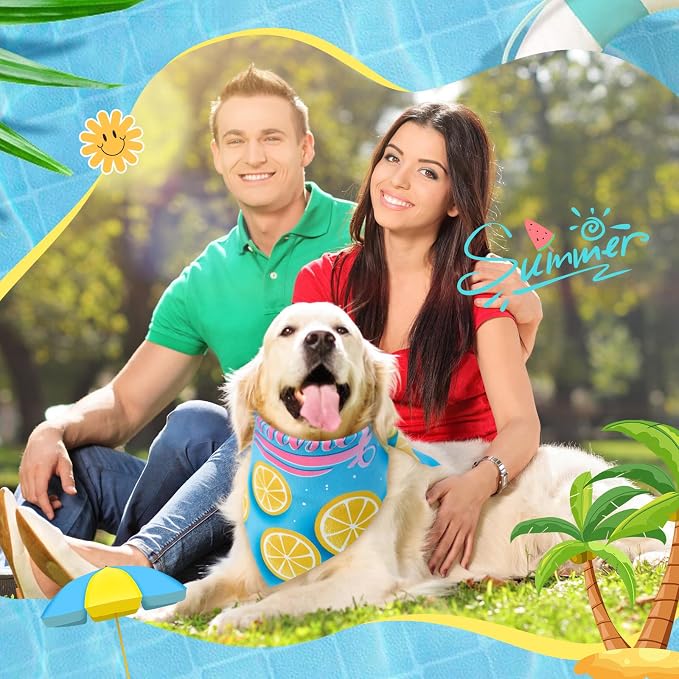 Chunful 100 Pieces Dog Bandanas Bulk Summer Pet Bandanas Pack Triangle Scarf - Image 6