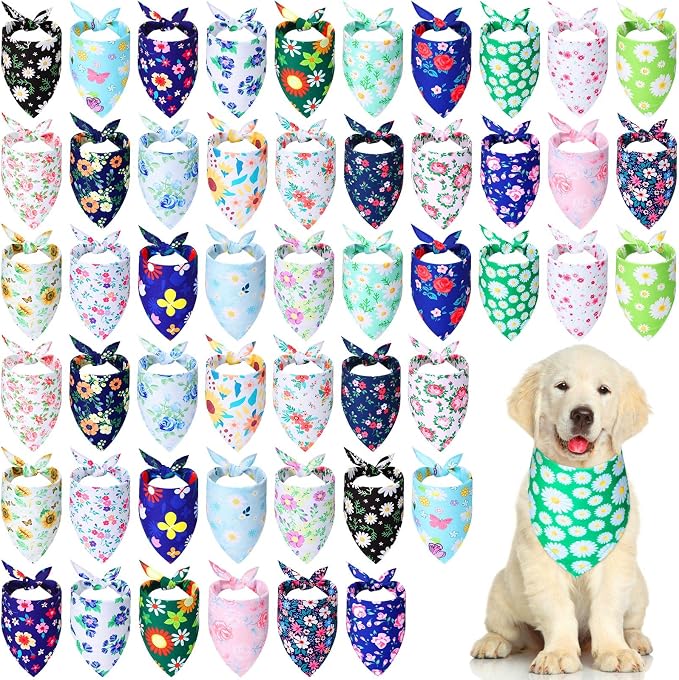Silkfly 50 Pieces Spring Bandanas by Silkfly