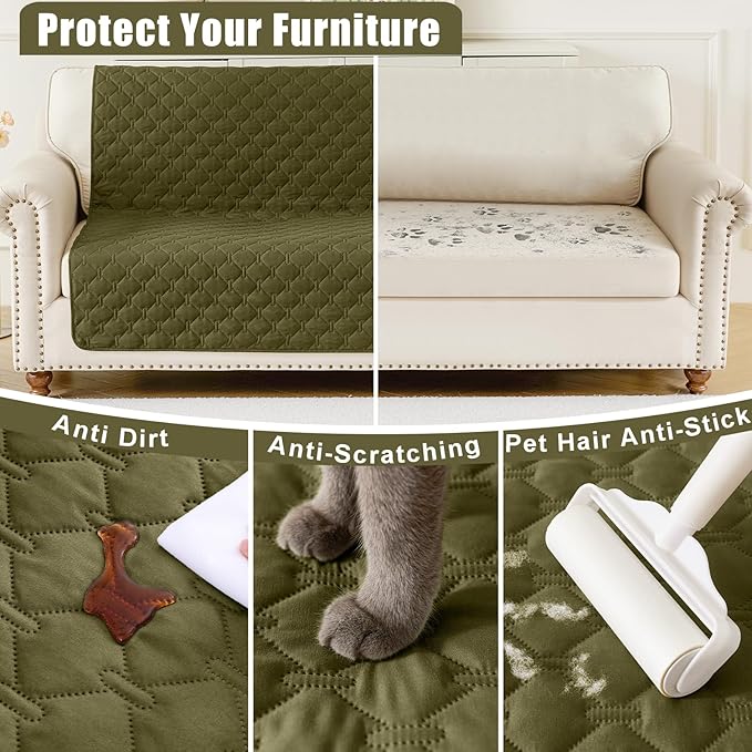 Smiry Waterproof Dog Bed Cover Blanket, Soft Reversible Pet Blanket, Washable - Image 4