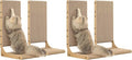 Zakkart 4-Pack Cat Scratching Board, 25.6'' Tall Cardboard L Shape Vertical Cat by Zakkart