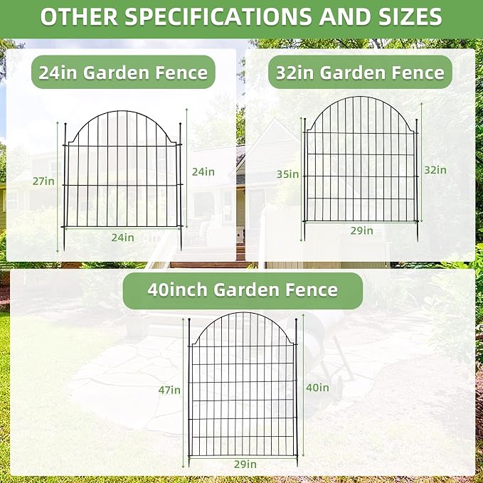 Decorative Metal Garden Fence - Image 6