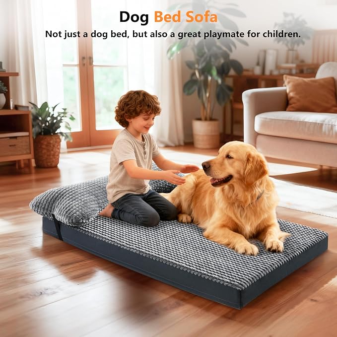 KISYYO Orthopedic L Dog Beds for Large Dogs - Image 2