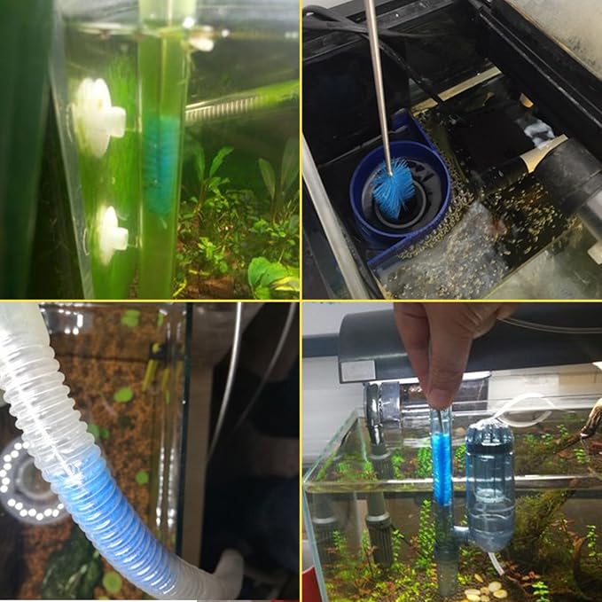 Aquarium Filter Brush Set, Flexible Double Ended Bristles Hose Pipe Cleaner - Image 7