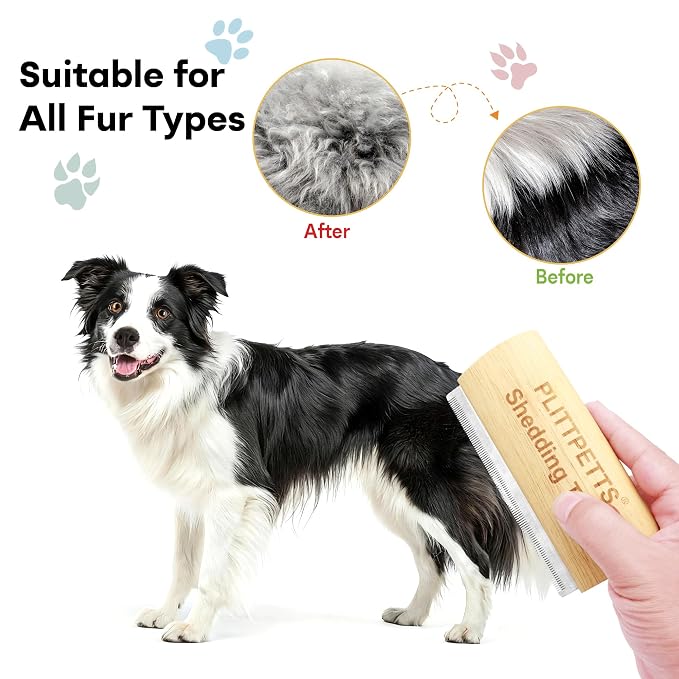 Dog Brush for Shedding, Deshedding Grooming Tool for Dogs, Cats & Horses - Image 5
