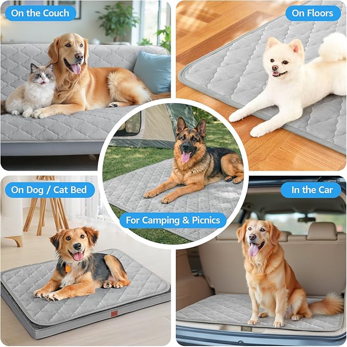 LOOBANI Dog Cooling Mat 28"x48"- Dog Cooling Pad Durable, Cool Blanket Machine - Image 7