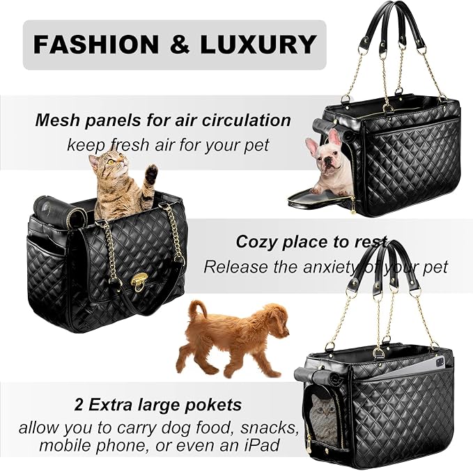 Fashion Dog Purse for Small Dogs - Image 4
