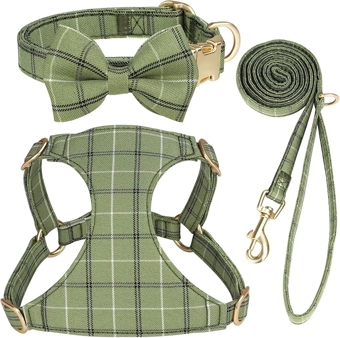 Beirui Cute Small Dog Harness Collar and Leash Set by Beirui