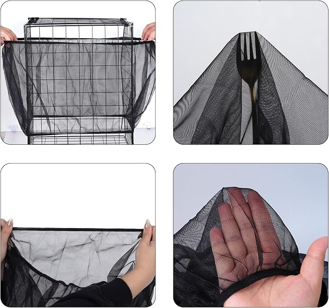 Fengek 2 Pcs Adjustable Bird Cage Cover & Seed Catcher Net - Image 3
