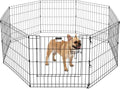 Puppy Playpen - Foldable Metal Exercise Enclosure - Indoor/Outdoor Fence by PETMAKER