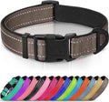 Joytale Reflective Dog Collar, Soft Neoprene Padded, Metal D-Ring, Nylon Pet
