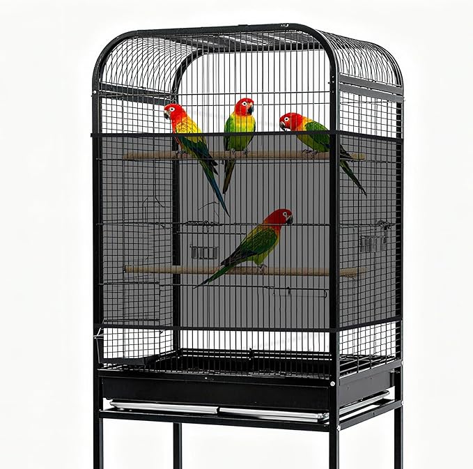 Fengek 2 Pcs Adjustable Bird Cage Cover & Seed Catcher Net - Image 6