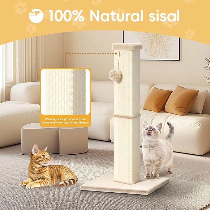 Cat Scratching Post, 32 Inch Tall Scratching Post - Image 3