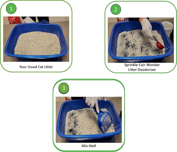 Cat Litter Deodorizer – 2.2 Lb Activated Charcoal Carbon – Odor Eliminator - Image 3
