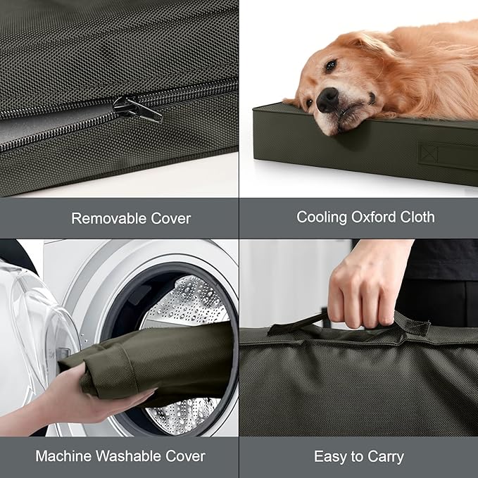 Outdoor Dog Bed for Small Dogs, Waterproof Dog Crate Bed for Medium Dogs Cats - Image 6