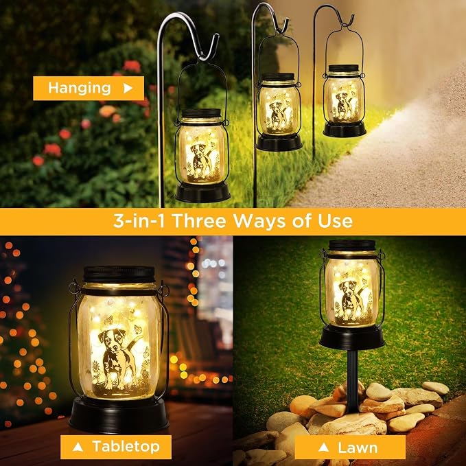 Jack Russell Terrier Gifts for Women/Men Jack Russell Terrier Solar Lanterns - Image 5