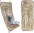 2Pcs Bird Seagrass Mat 20.5×8'' Natural Grass Woven Net Hammock Hanging on Cage by Hamiledyi