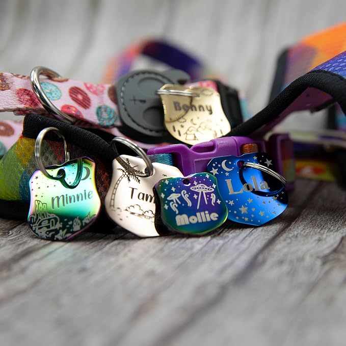 Personalized Dog Tag with 5 Lines of Custom Deep Engraved Durable Stainless - Image 6