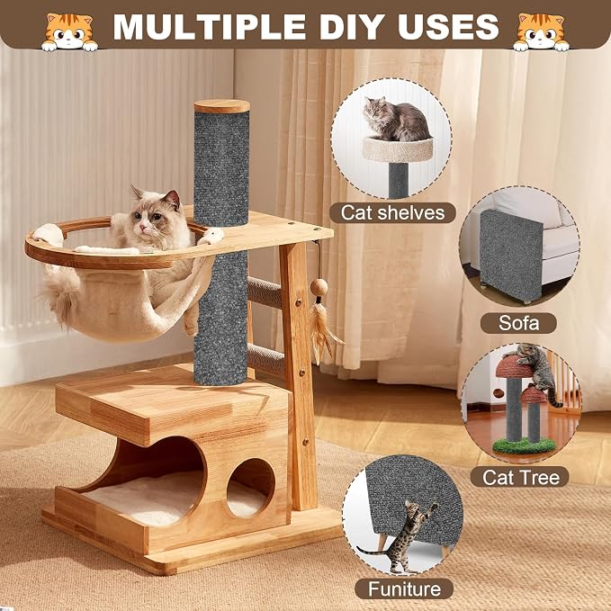 Cat Scratch Furniture Protector, 23.6"x15.8" Cat Scratching Mat, Trimmable - Image 5