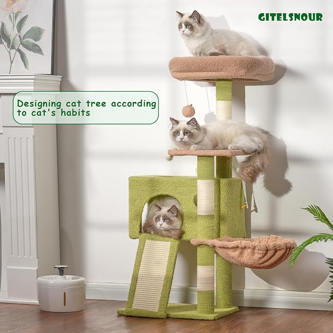 Cat Tree, 41.3" Cat Tower for Indoor Kittens - Image 2
